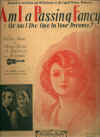 Am I A Passing Fancy (Or Am I The One In Your Dreams?) 1929 sheet music