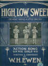 High Low Sweet Oh What Would a Little Girl Do 1909 sheet music