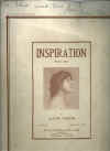 Inspiration for piano by Julia Nixon (c.1910) used original piano solo sheet music score for sale in Australian second hand music shop