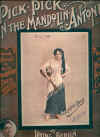 Pick Pick On The Mandolin, Antonio 1912 sheet music