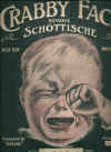 Crabby Face (Reverie Schottische) -composed by- 'Heliac' 1912 used original antiquarian Australian piano sheet music score for sale in Australian second hand music shop
