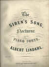 The Siren's Song for piano (c.1890) by Albert Lindahl used original piano sheet music score for sale in Australian second hand music shop