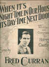 When It's Night-Time In Our House It's Day-Time Next Door 1924 sheet music