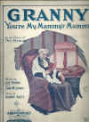Granny You're My Mammy's Mammy 1921 sheet music