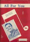 All For You used sheet music
