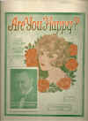 Are You Happy? 1927 sheet music