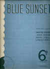 Blue Sunset 1936 sheet music