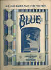 Blue 1922 sheet music