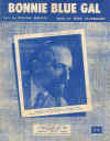 Bonnie Blue Gal 1955 used sheet music