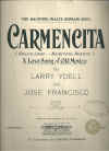 Carmencita 1923 sheet music