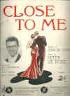 Close To Me 1936 sheet music