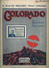 Colorado (1924) sheet music
