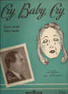 Cry, Baby, Cry 1938 sheet music