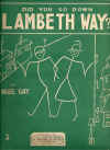 Did You Go Down Lambeth Way? for piano accordion