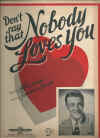 Don't Say That Nobody Loves You sheet music