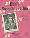 Don't Sweetheart Me sheet music