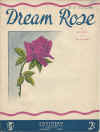 Dream Rose by Iris Mason Hal Saunders 1948 used second hand Australian piano sheet sheet music score for sale in Australian second hand music shop